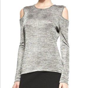 Rag & Bone Metalic Michelle Cold Shoulder Top Sz S